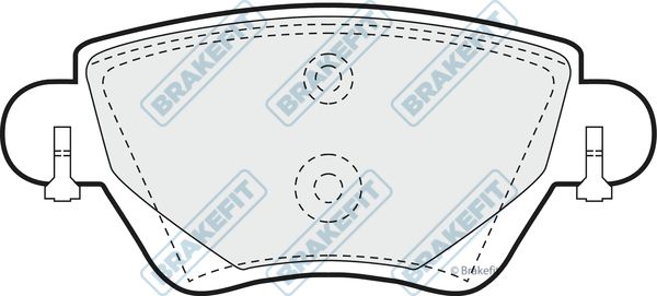 APEC BRAKING stabdžių trinkelių rinkinys, diskinis stabdys PD3054